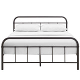 Modway Furniture Maisie Full Stainless Steel Bed Frame Brown 79.5 x 57 x 36.5