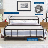 Modway Furniture Maisie Full Stainless Steel Bed Frame Brown 79.5 x 57 x 36.5