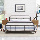 Modway Furniture Maisie Full Stainless Steel Bed Frame Brown 79.5 x 57 x 36.5