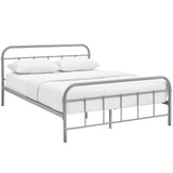 Modway Furniture Maisie Full Stainless Steel Bed Frame Gray 79.5 x 57 x 36.5