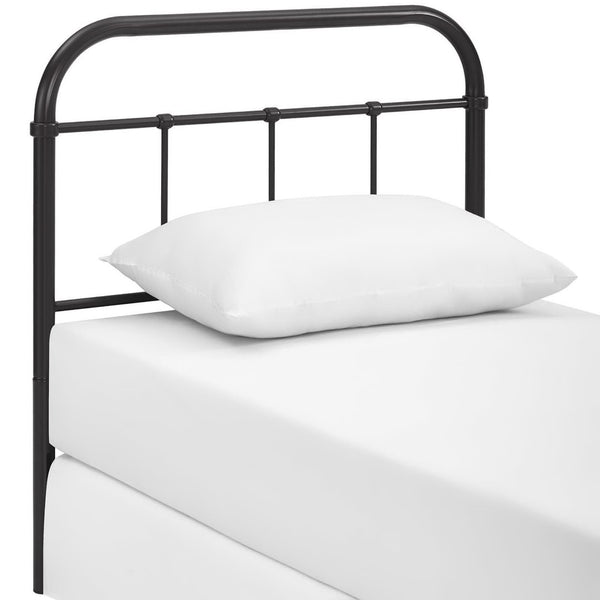 Modway Furniture Serena Twin Steel Headboard by Modway - Vintage-Inspired Farmhouse Design for Timeless Elegance Brown MOD-5534-BRN