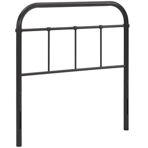 Modway Furniture Serena Twin Steel Headboard by Modway - Vintage-Inspired Farmhouse Design for Timeless Elegance Brown MOD-5534-BRN