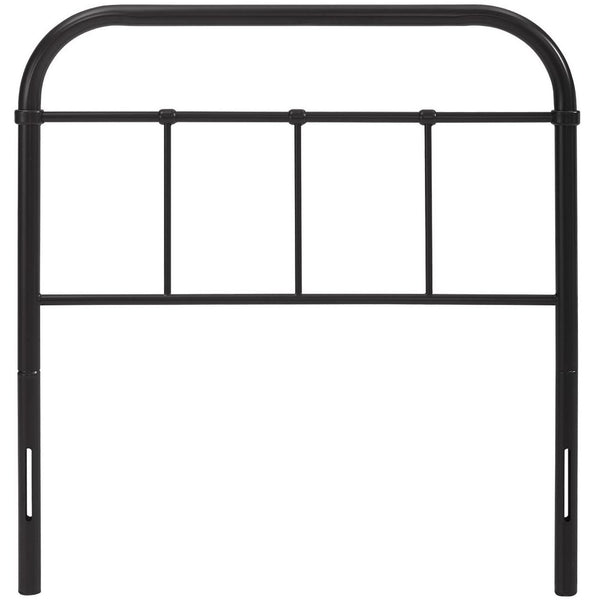 Modway Furniture Serena Twin Steel Headboard by Modway - Vintage-Inspired Farmhouse Design for Timeless Elegance Brown MOD-5534-BRN