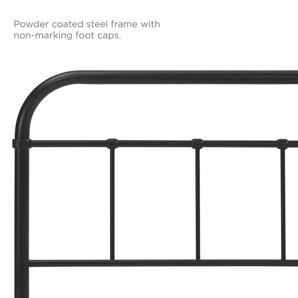 Modway Furniture Serena Twin Steel Headboard by Modway - Vintage-Inspired Farmhouse Design for Timeless Elegance Brown MOD-5534-BRN