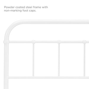 Modway Furniture Serena Twin Steel Headboard by Modway - Vintage-Inspired Farmhouse Design for Timeless Elegance White MOD-5534-WHI
