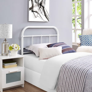 Modway Furniture Serena Twin Steel Headboard by Modway - Vintage-Inspired Farmhouse Design for Timeless Elegance White MOD-5534-WHI