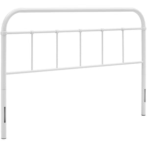 Modway Furniture Serena Full Steel Headboard by Modway - Timeless Farmhouse Charm with Vintage Steel Design & Stability White MOD-5535-WHI