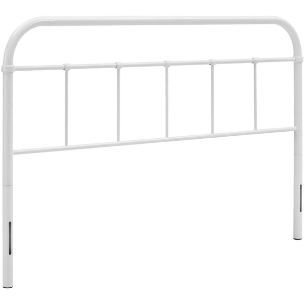 Modway Furniture Serena Full Steel Headboard by Modway - Timeless Farmhouse Charm with Vintage Steel Design & Stability White MOD-5535-WHI