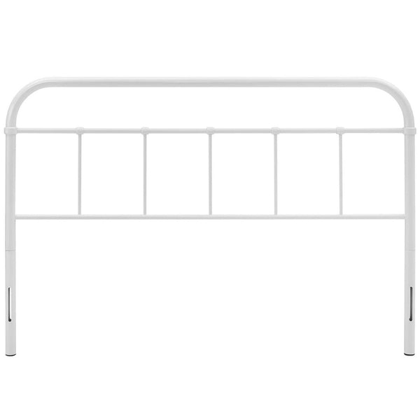 Modway Furniture Serena Full Steel Headboard by Modway - Timeless Farmhouse Charm with Vintage Steel Design & Stability White MOD-5535-WHI