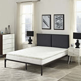 Modway Furniture Relax Queen 2" Gel Memory Foam Mattress Topper  60 x 80 x 2