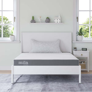 Modway Furniture Mila 6" Full Memory Foam Mattress - Ideal for Teens & Guests, Compressed for Easy Delivery & Comfort MOD-5733-WHI