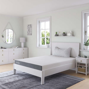 Modway Furniture Mila 6" Full XL Mattress by Modway - Comfortable Memory Foam for Sound Sleep, Ideal for Teens & Guests MOD-5734-WHI