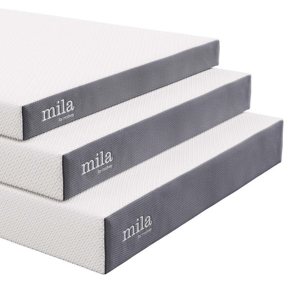 Modway Furniture Mila 6" Queen Mattress - Premium Memory Foam, Breathable Cover, CertiPUR-US Certified for Ultimate Comfort MOD-5735-WHI