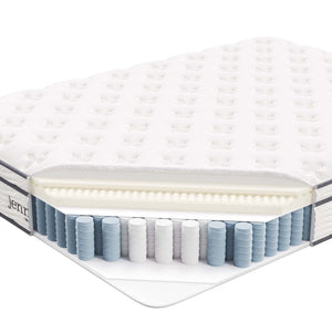 Modway Furniture Jenna 10" Queen Hybrid Mattress with Pocket Coils & Foam - Cool, Supportive Sleep for All Types MOD-5770-WHI