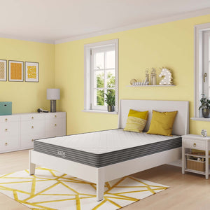 Modway Furniture Kate 6" Full Mattress by Modway - Enhanced Comfort, Spring Support, and Easy Setup for Restful Sleep MOD-5773-WHI