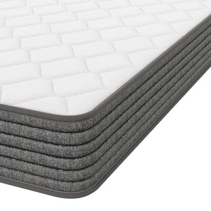 Modway Furniture Kate 6" King Mattress - Pressure Relief, Plush Comfort, & Durable Support for Restful Sleep Every Night MOD-5775-WHI