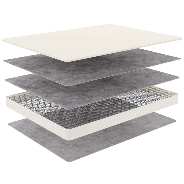 Modway Furniture Kate 6" King Mattress - Pressure Relief, Plush Comfort, & Durable Support for Restful Sleep Every Night MOD-5775-WHI