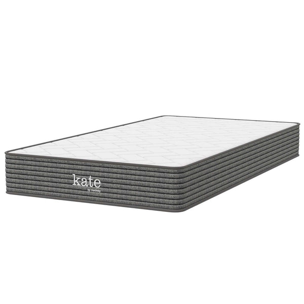 Modway Furniture Kate 8" Twin Mattress by Modway - Premium Support & Comfort for Kids, Guests, or Compact Spaces MOD-5776-WHI