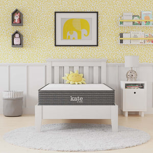 Modway Furniture Kate 8" Twin Mattress by Modway - Premium Support & Comfort for Kids, Guests, or Compact Spaces MOD-5776-WHI