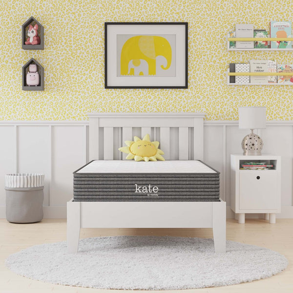 Modway Furniture Kate 8" Twin Mattress by Modway - Premium Support & Comfort for Kids, Guests, or Compact Spaces MOD-5776-WHI