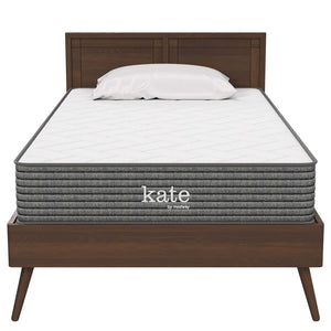 Modway Furniture Kate 8" Twin Mattress by Modway - Premium Support & Comfort for Kids, Guests, or Compact Spaces MOD-5776-WHI