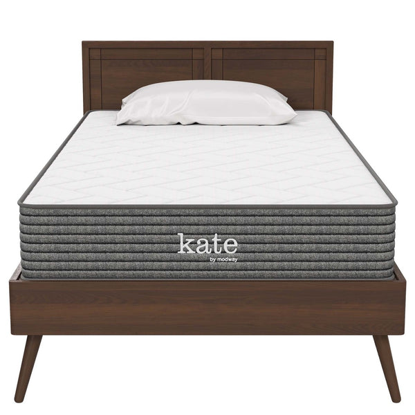 Modway Furniture Kate 8" Twin Mattress by Modway - Premium Support & Comfort for Kids, Guests, or Compact Spaces MOD-5776-WHI