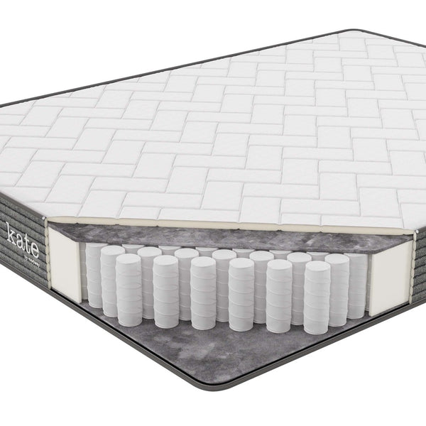 Modway Furniture Kate 8" Full Mattress by Modway - Pressure-Relieving Comfort, Durable Support & Easy Setup Included! MOD-5777-WHI