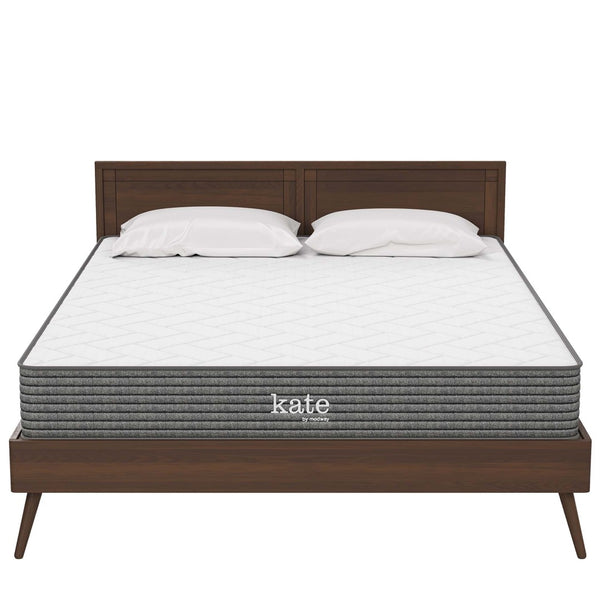 Modway Furniture Kate 8" Queen Mattress - Premium Spring Support & Soft Cushioning for Restful Sleep & Pressure Relief MOD-5778-WHI