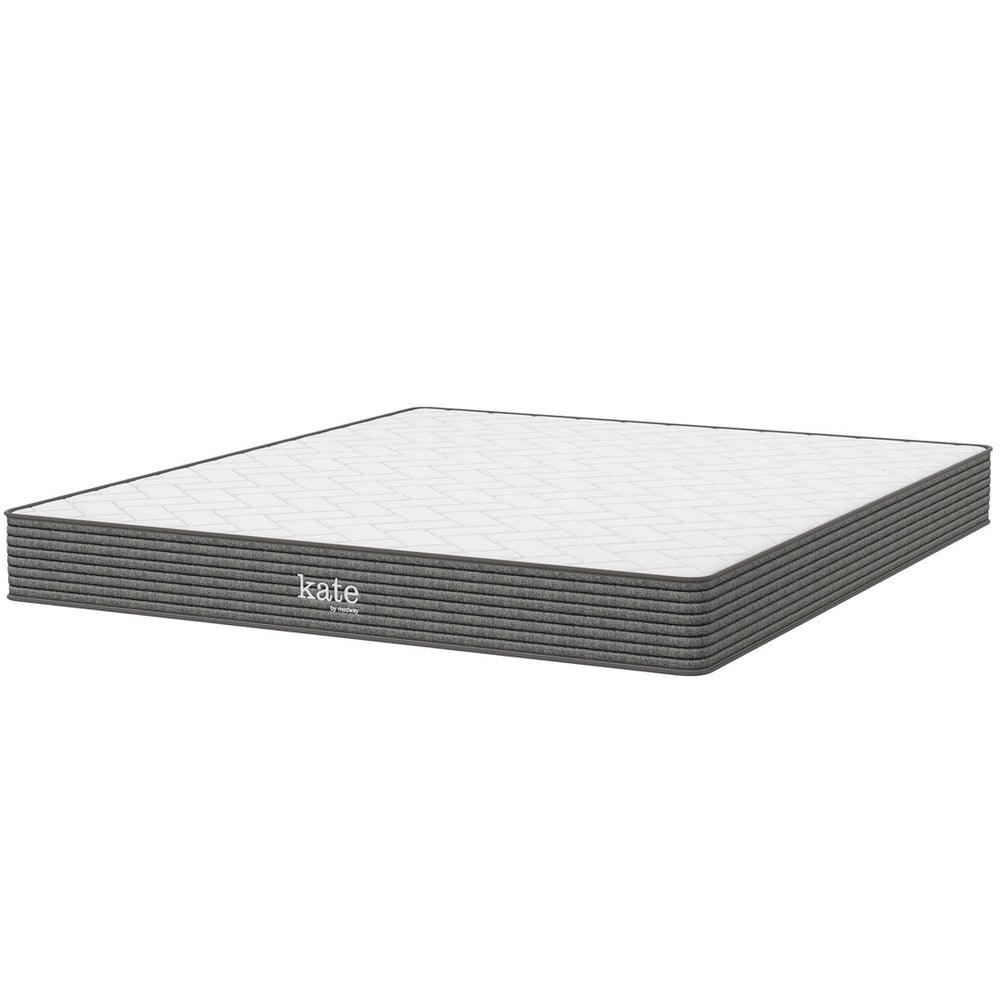 Modway Furniture Kate 8" King Mattress by Modway - Plush Comfort with Bonnell Spring Support for Restorative Sleep MOD-5779-WHI