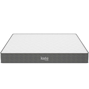 Modway Furniture Kate 8" King Mattress by Modway - Plush Comfort with Bonnell Spring Support for Restorative Sleep MOD-5779-WHI