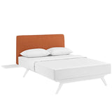 Modway Furniture Tracy 3 Piece Queen Bedroom Set White Orange 84 x 94.5 x 43