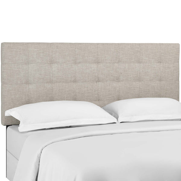 Modway Furniture Paisley Tufted Upholstered Headboard for King & California King Beds - Adjustable Height, Beige Linen MOD-5855-BEI