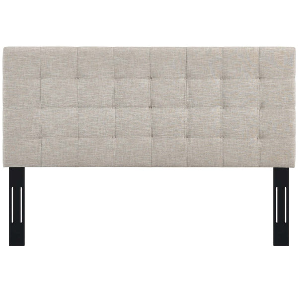 Modway Furniture Paisley Tufted Upholstered Headboard for King & California King Beds - Adjustable Height, Beige Linen MOD-5855-BEI
