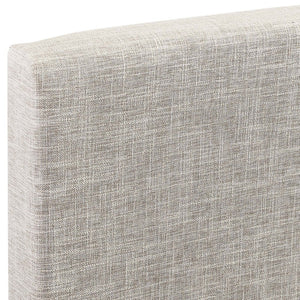 Modway Furniture Taylor Upholstered Linen Fabric Headboard for Full/Queen Beds - Stylish Comfort & Easy Assembly Beige MOD-5880-BEI