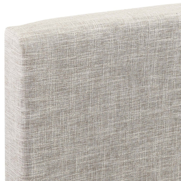 Modway Furniture Taylor Upholstered Linen Fabric Headboard for Full/Queen Beds - Stylish Comfort & Easy Assembly Beige MOD-5880-BEI