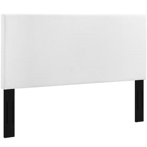 Modway Furniture Taylor Upholstered Linen Fabric Headboard for Full/Queen Beds - Stylish Comfort & Easy Assembly White MOD-5880-WHI