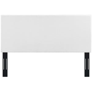 Modway Furniture Taylor Upholstered Linen Fabric Headboard for Full/Queen Beds - Stylish Comfort & Easy Assembly White MOD-5880-WHI