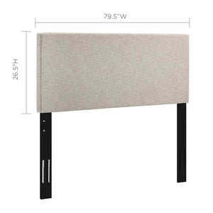 Modway Furniture Taylor Upholstered Linen Fabric Headboard for King & California King Beds - Stylish & Comfortable Design Beige MOD-5883-BEI