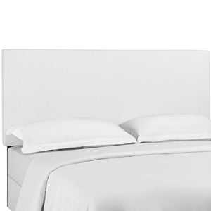 Modway Furniture Taylor Upholstered Linen Fabric Headboard for King & California King Beds - Stylish & Comfortable Design White MOD-5883-WHI