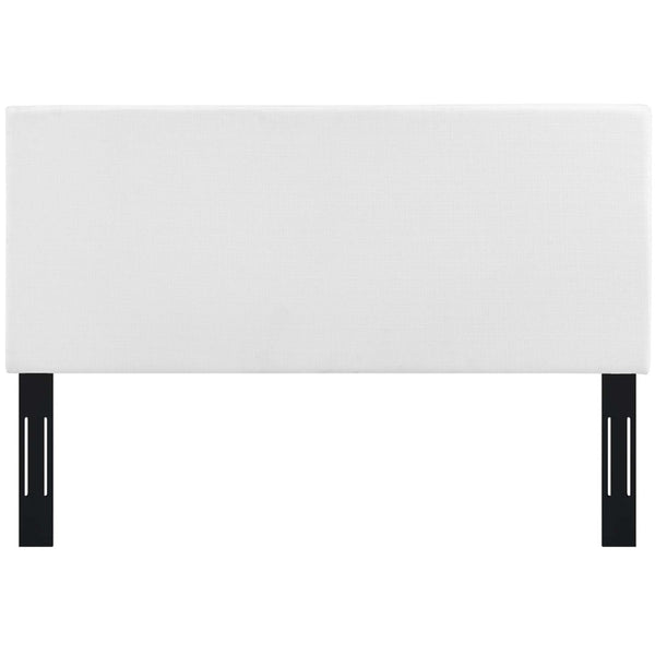 Modway Furniture Taylor Upholstered Linen Fabric Headboard for King & California King Beds - Stylish & Comfortable Design White MOD-5883-WHI