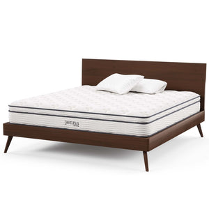 Modway Furniture Jenna 10" Hybrid California King Mattress - Comfort Foam & Supportive Innerspring for Restful Sleep MOD-6080-WHI