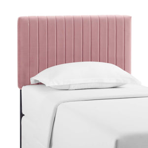 Modway Furniture Keira Twin Performance Velvet Headboard Dusty Rose 3.5 x 39.5 x 43.5 - 55.5