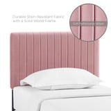 Modway Furniture Keira Twin Performance Velvet Headboard Dusty Rose 3.5 x 39.5 x 43.5 - 55.5