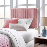 Modway Furniture Keira Twin Performance Velvet Headboard Dusty Rose 3.5 x 39.5 x 43.5 - 55.5