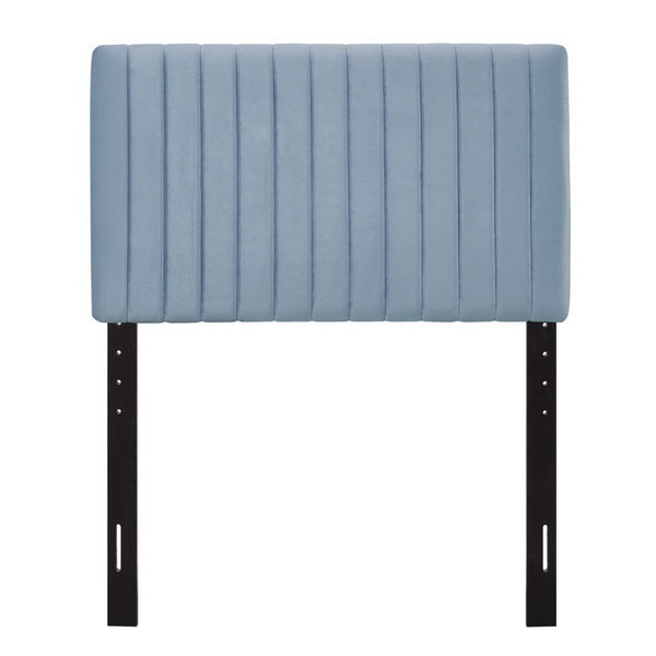 Modway Furniture Keira Performance Velvet Twin Headboard - Modern Design, Plush Comfort, Durable & Stylish for Bedrooms Light Blue MOD-6093-LBU