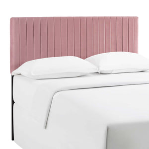 Modway Furniture Keira Full / Queen Performance Velvet Headboard Dusty Rose 3.5 x 62 x 43.5 - 55.5