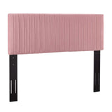 Modway Furniture Keira Full / Queen Performance Velvet Headboard Dusty Rose 3.5 x 62 x 43.5 - 55.5