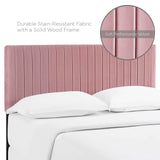 Modway Furniture Keira Full / Queen Performance Velvet Headboard Dusty Rose 3.5 x 62 x 43.5 - 55.5