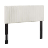 Modway Furniture Keira Full / Queen Performance Velvet Headboard Ivory 3.5 x 62 x 43.5 - 55.5