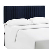 Modway Furniture Keira Full / Queen Performance Velvet Headboard Midnight Blue 3.5 x 62 x 43.5 - 55.5